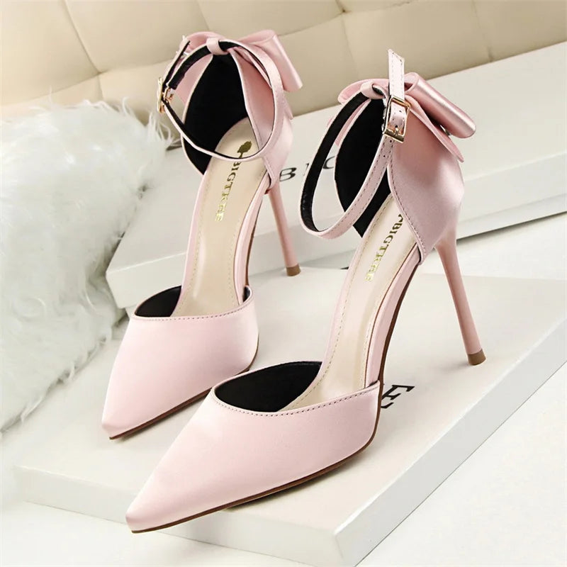 Ankle Buckle Stiletto Heel Sandals