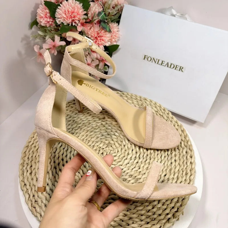 Hollow Pointed Toe Stiletto Sandals
