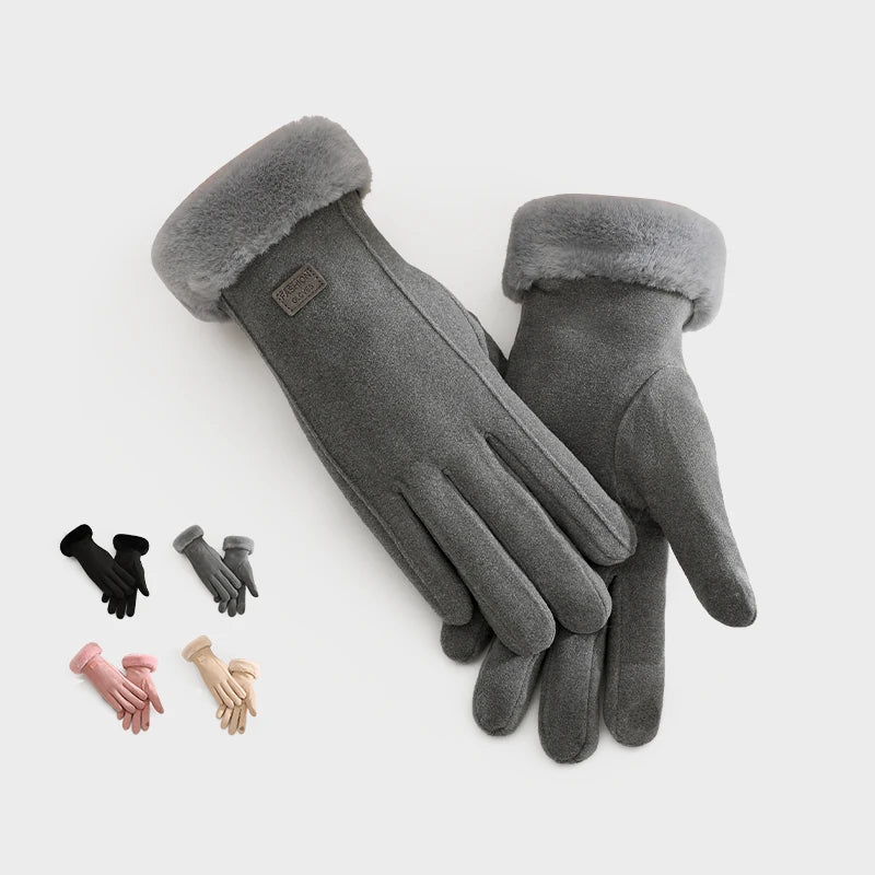 Fashion Hand Warmer Touchscreen Windproof Cycling Bike Riding Funny Warm Winter Women Gloves