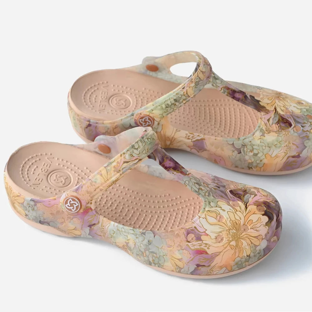 Women's Clogs Beach Sandals EVA Hollow Garden Shoes Hole Slippers Sneakers Water Shoes Slip on Foam Runner