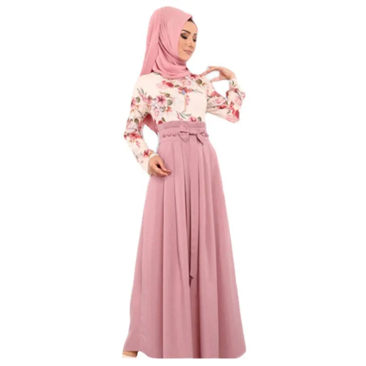 Wholesale Ramadan Eid Abaya Turkey Arabic Islamic Long Dress Kaftan Robe Muslim Dubai Morocco Maxi Dress Islamic Muslim Clothing