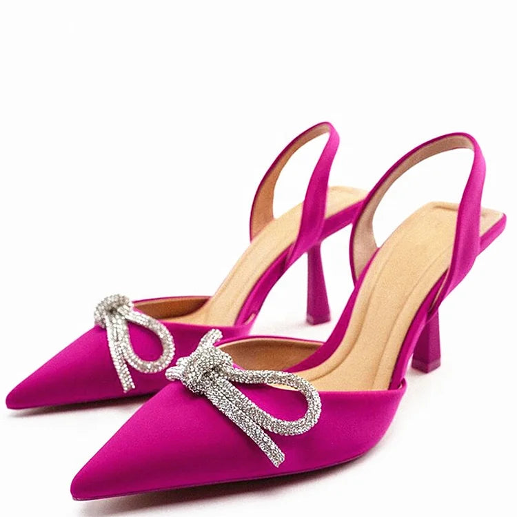 Y New Fashion Big Size Women Ladies Shoes Pointed Toe Ankle Strap PU Party Wedding High Heels Shoes Heeled Sandals