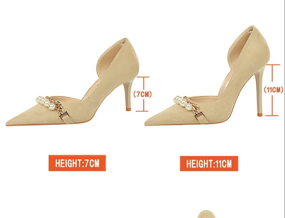 Pearl Stiletto Heel Sandals