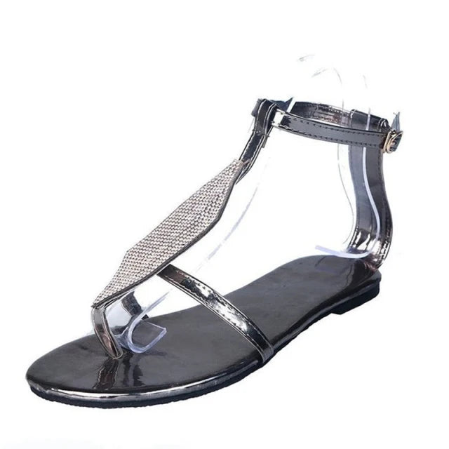 Women Flip Flops Slippers Flat Sandals Summer T Tied Ladies Shoes Beach Casual Woman Fashion Female PU Leather Footwear