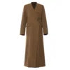 2024 Autumn and Winter New Fashion Process Irregular Structure Long  Trench Coat Women Coat