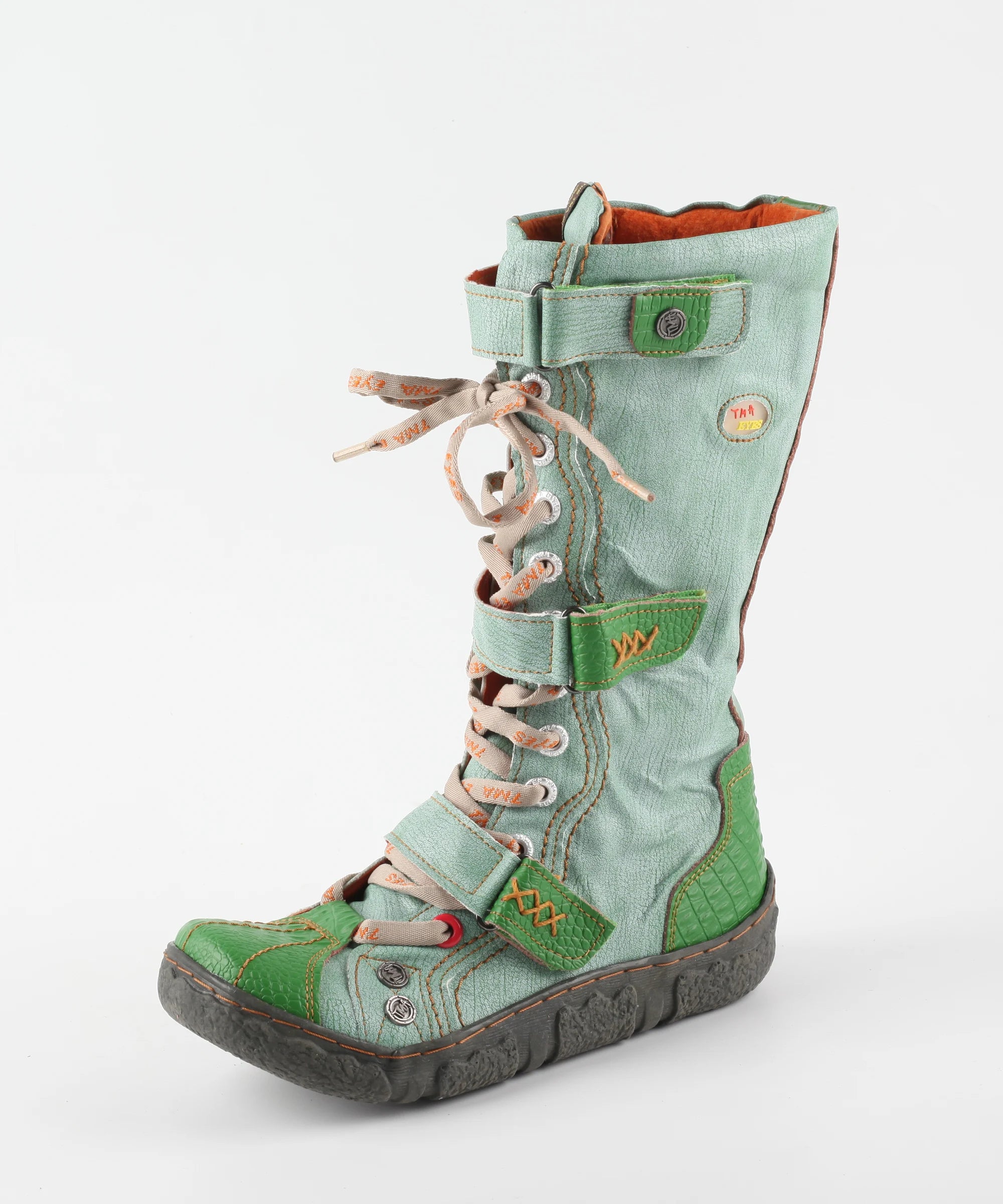 Flat PU-Lined Ankle Boots
