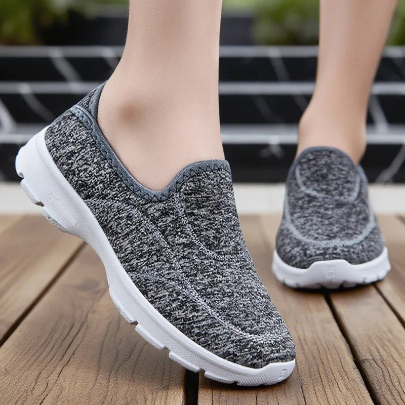 2025 New Women's Walking Style Shoes Casual Lightweight Breathable Sneakers for Summer Autumn Non-slip Cushion Sole Wholesale