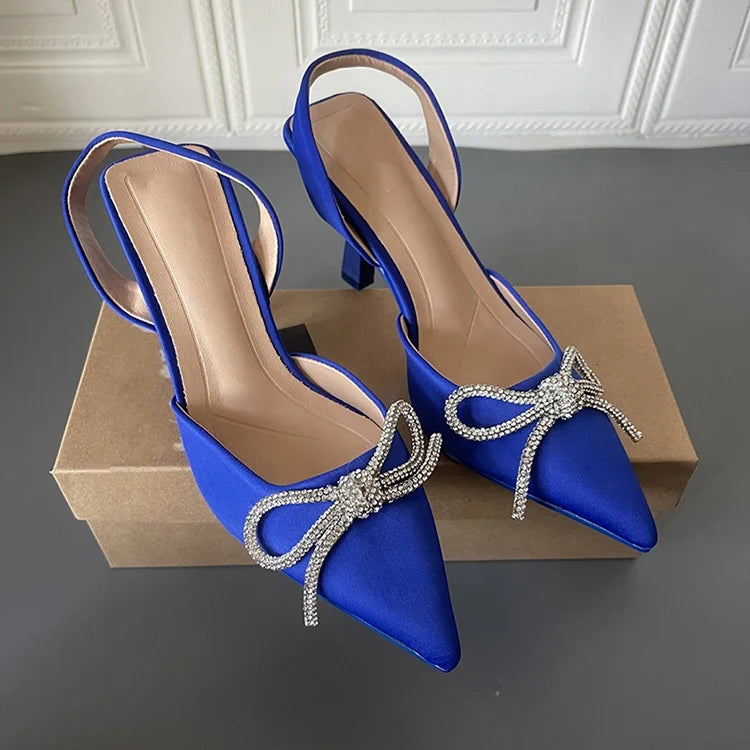 Y New Fashion Big Size Women Ladies Shoes Pointed Toe Ankle Strap PU Party Wedding High Heels Shoes Heeled Sandals