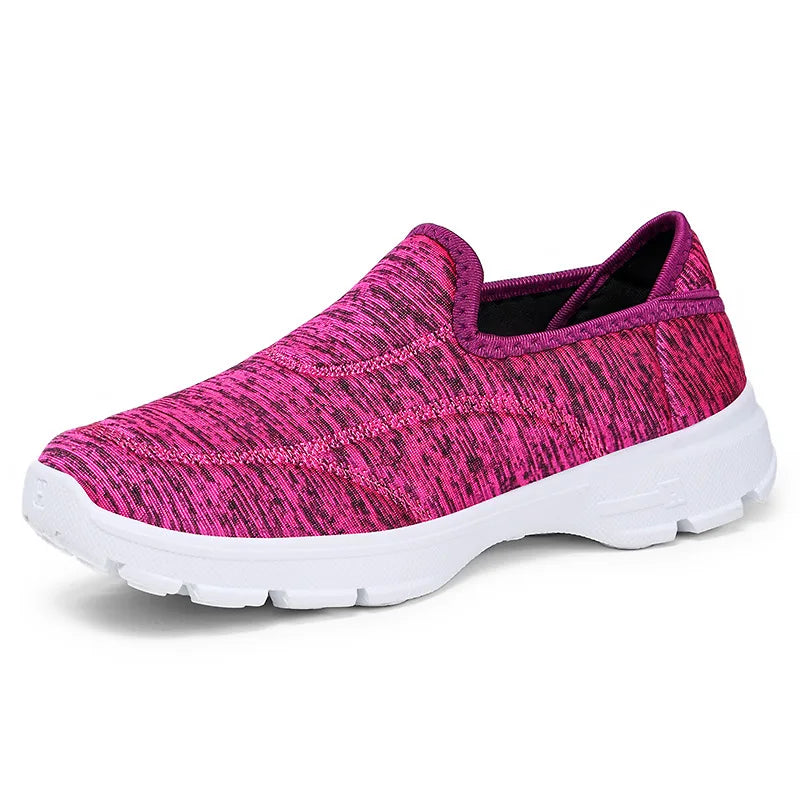 2025 New Women's Walking Style Shoes Casual Lightweight Breathable Sneakers for Summer Autumn Non-slip Cushion Sole Wholesale