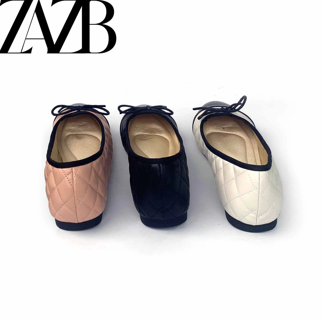 Retro Metal Button Flat Loafers