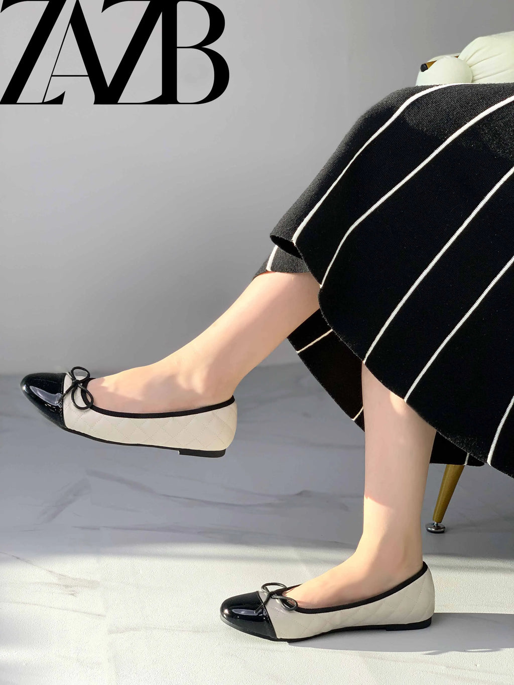 Retro Metal Button Flat Loafers