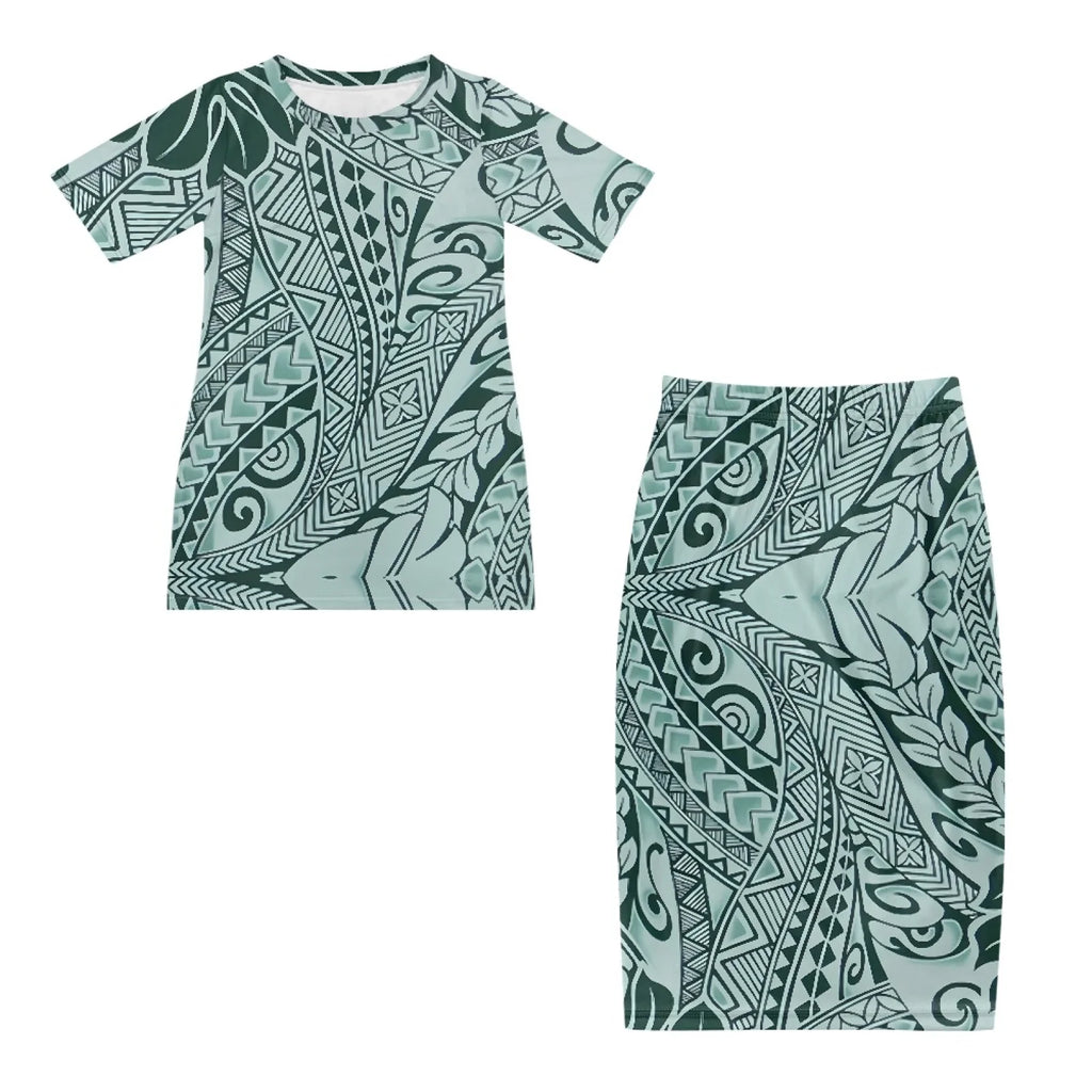 Green Hawaiian 2pc Set