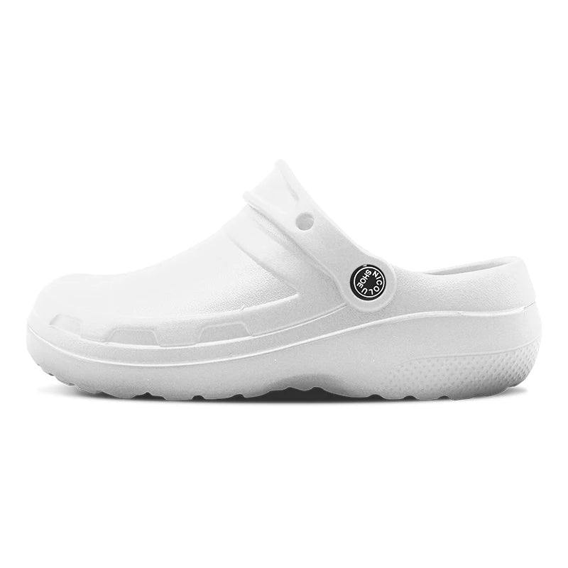 Greatshoes Adults Clogs Shoes Nurse Medical,Hospital Clog Women Shoe,Solid White Clog Shoes