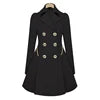 Wholesale Ladies Spring Autumn Windbreaker Long Coat Trench Outwear Fashion Button Lapel Jacket for Women Coat