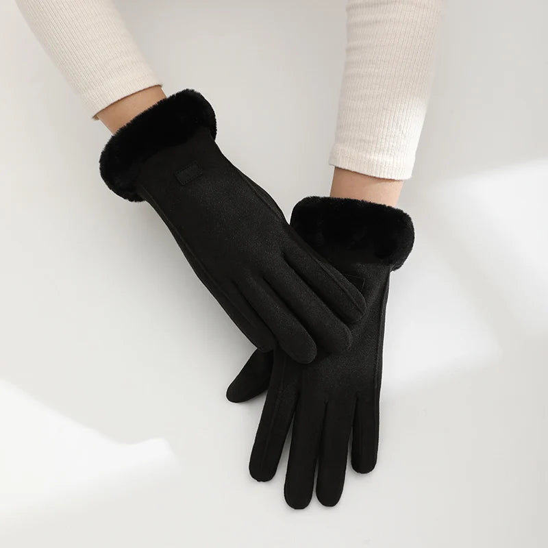 Fashion Hand Warmer Touchscreen Windproof Cycling Bike Riding Funny Warm Winter Women Gloves