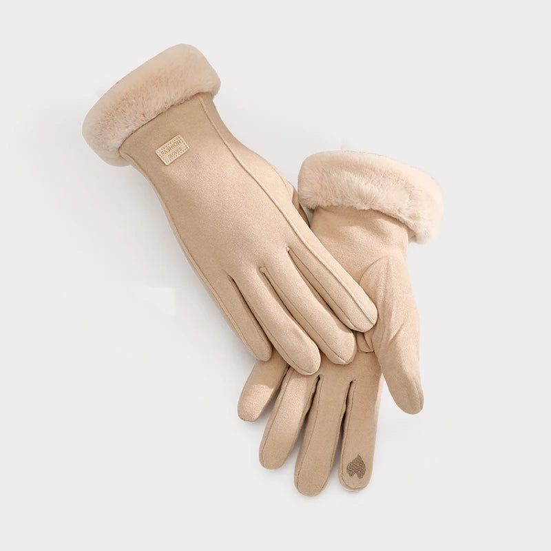 Fashion Hand Warmer Touchscreen Windproof Cycling Bike Riding Funny Warm Winter Women Gloves