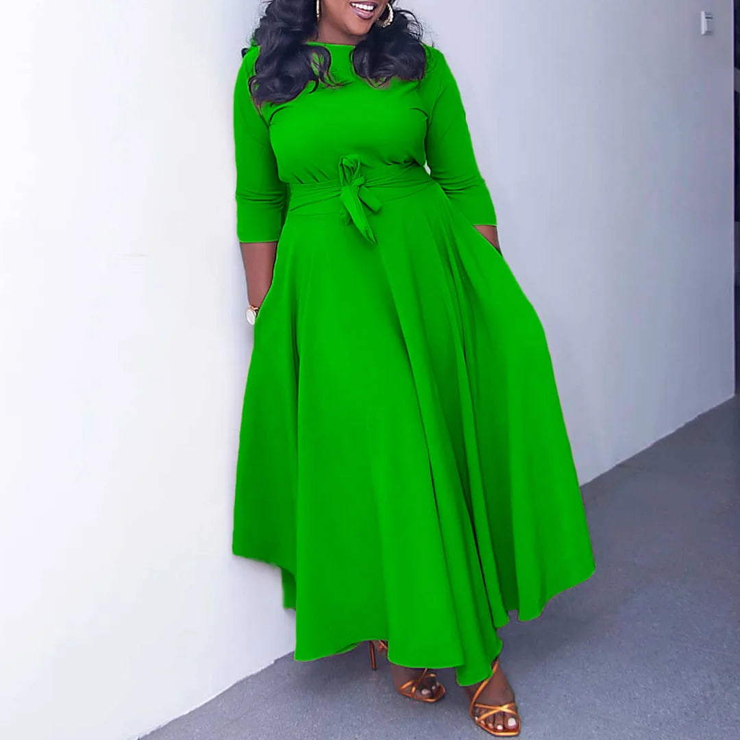 D3171 Latest Design Fashion Autumn African Casual Dresses Women Lady Elegant Winter Dress for Ladies Maxi Dress