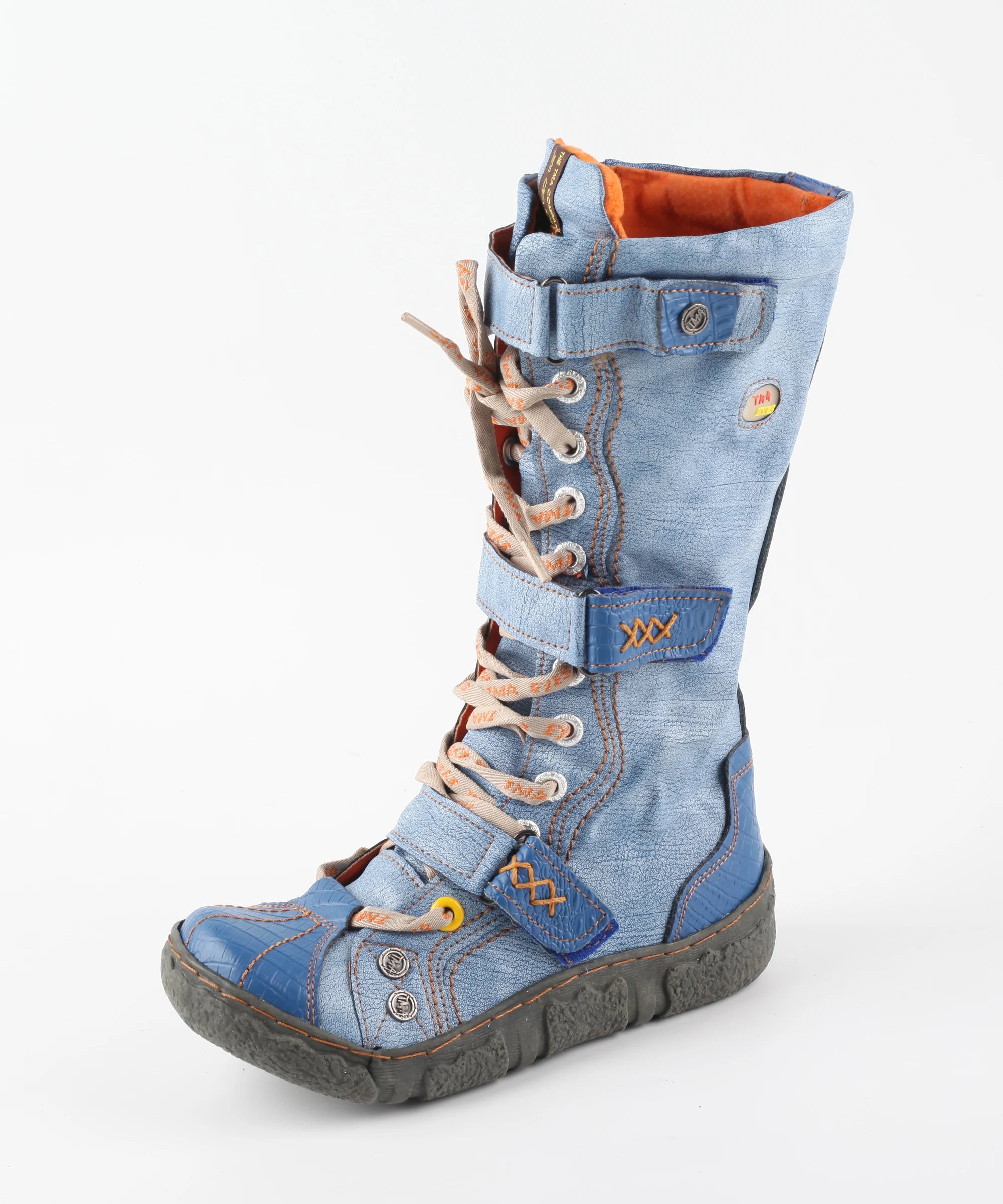Flat PU-Lined Ankle Boots