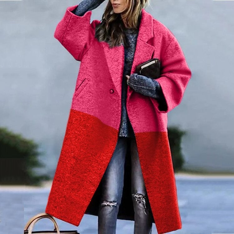 8753 New 2025 European and American Autumn Cross-Border Export Women's Clothing Amazon Long-Sleeved Multi-Color Printed Outwear Lapel Jacket