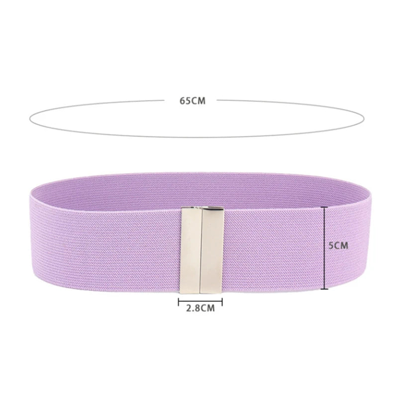 Fashion Women Elastic Band Wide Belts