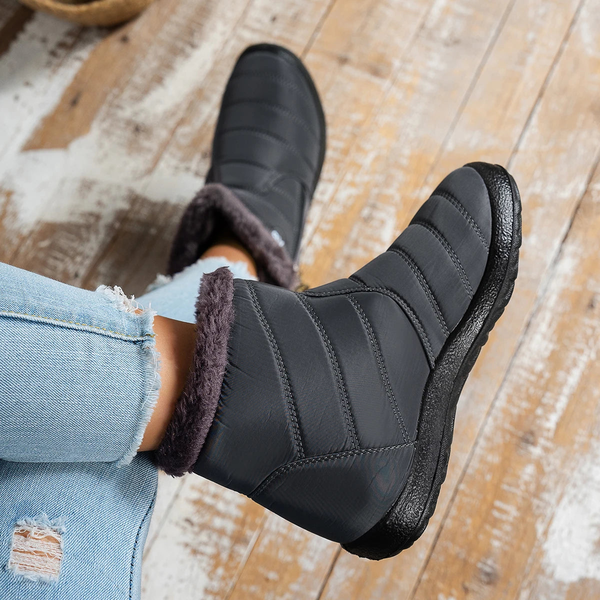 women shoes High-top cotton boots for women are warm and anti-slip loafers  safety shoes  cheap shoes clearance free shipping