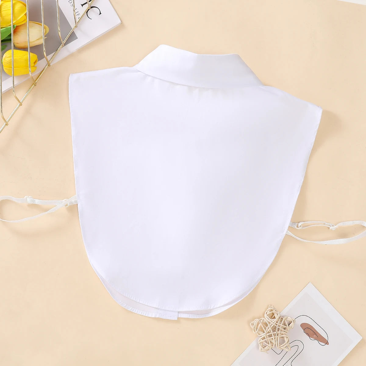Women's Fashion Cotton Fake Collar, Simple Half Style Fake Collar, Versatile and Convenient Detachable Collar