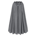 Women Long Cape Cloak Stylish Hooded Wool Blend Cloak Coat Ladies Autumn Hoodies Poncho Warm Cosplay Jackets Outwear Windbreaker