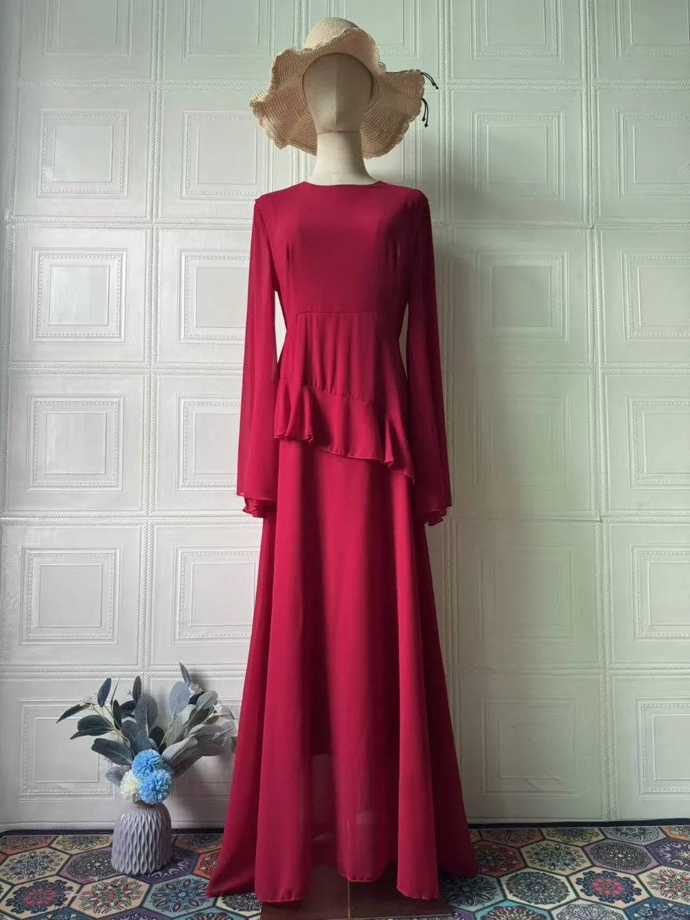 Slim Fit Full Sleeve Maxi Dress