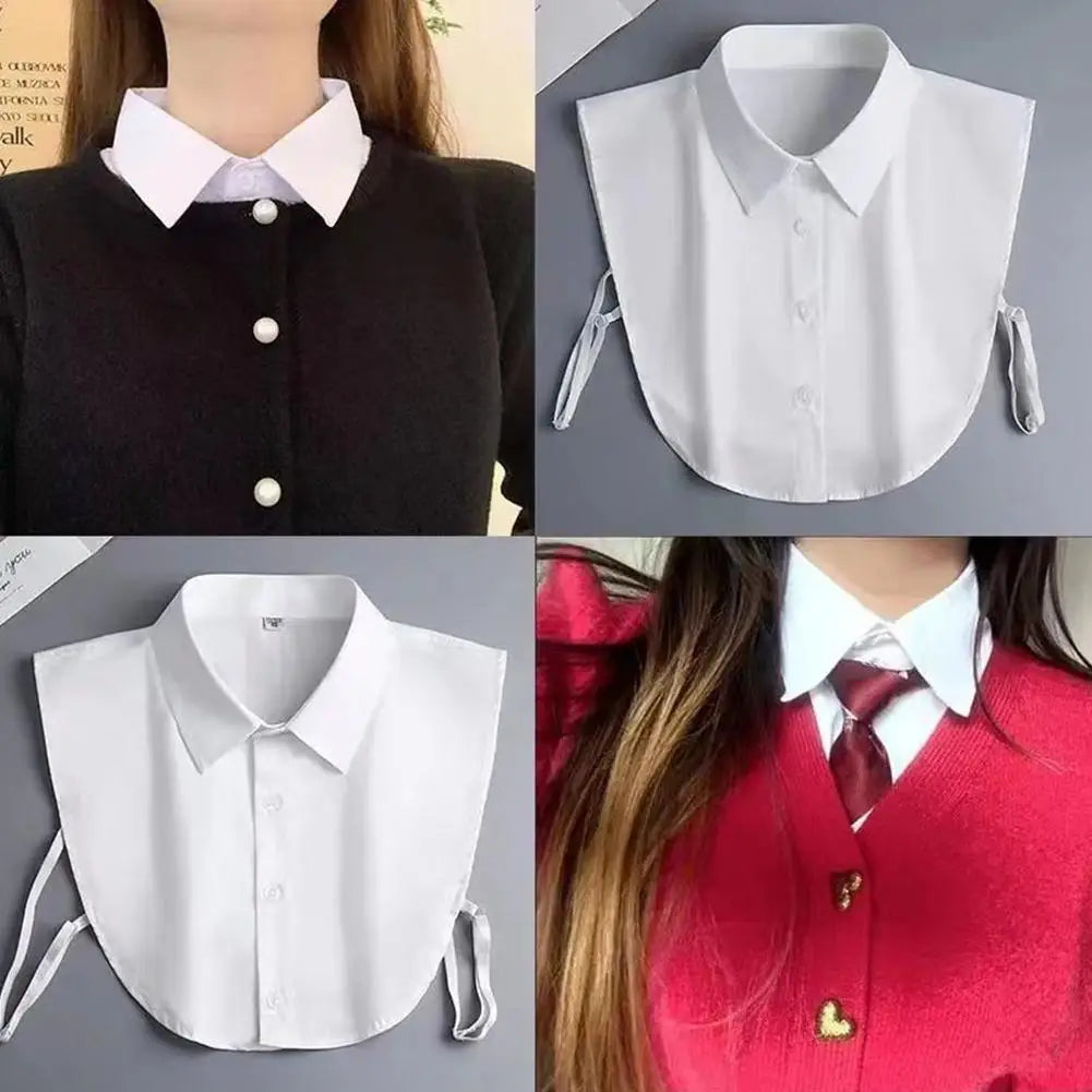 Fake Collar Elegant Ruffle Edge Versatile Adult Exquisite Solid Color Independent Packaging