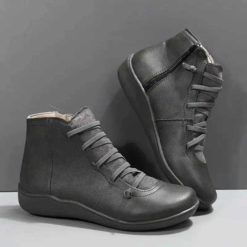 Women Boots Winter Flat Short Vintage Comfortable Snow Boots Women Comfortable Anti-slip Walking Shoes for Women Botas De Mujer