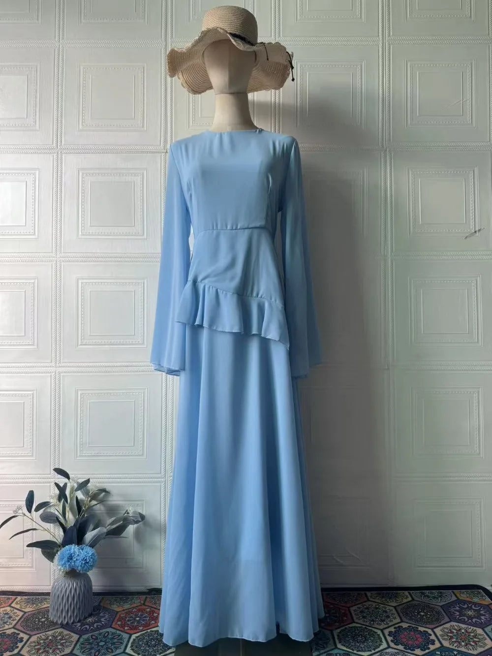 Slim Fit Full Sleeve Maxi Dress