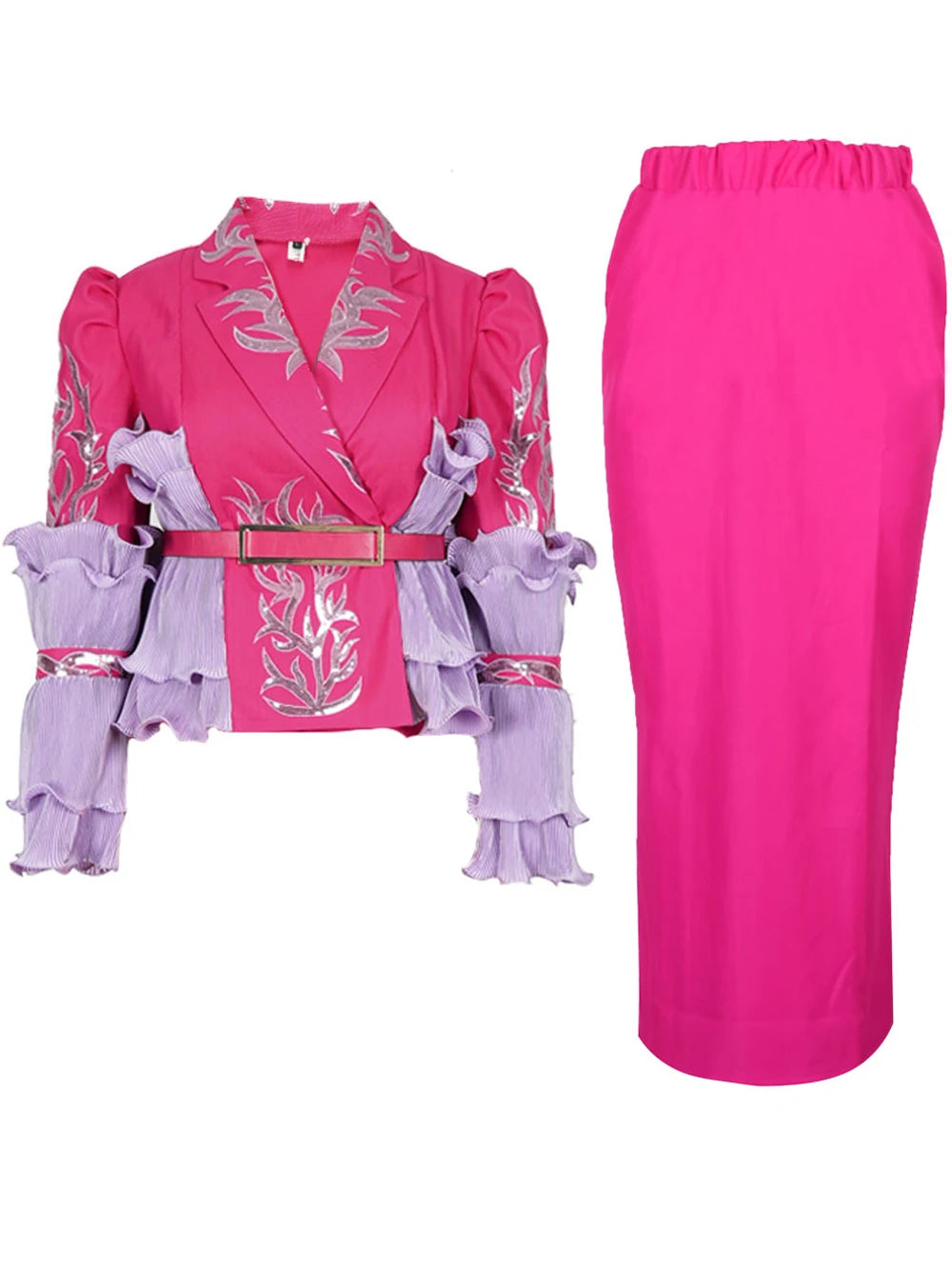 African Clothes For Women Plus Size Two Piece Set Outfits Wedding Party Evening Dress Elegant Ladies Gowns Tops Skirt Suit Robes