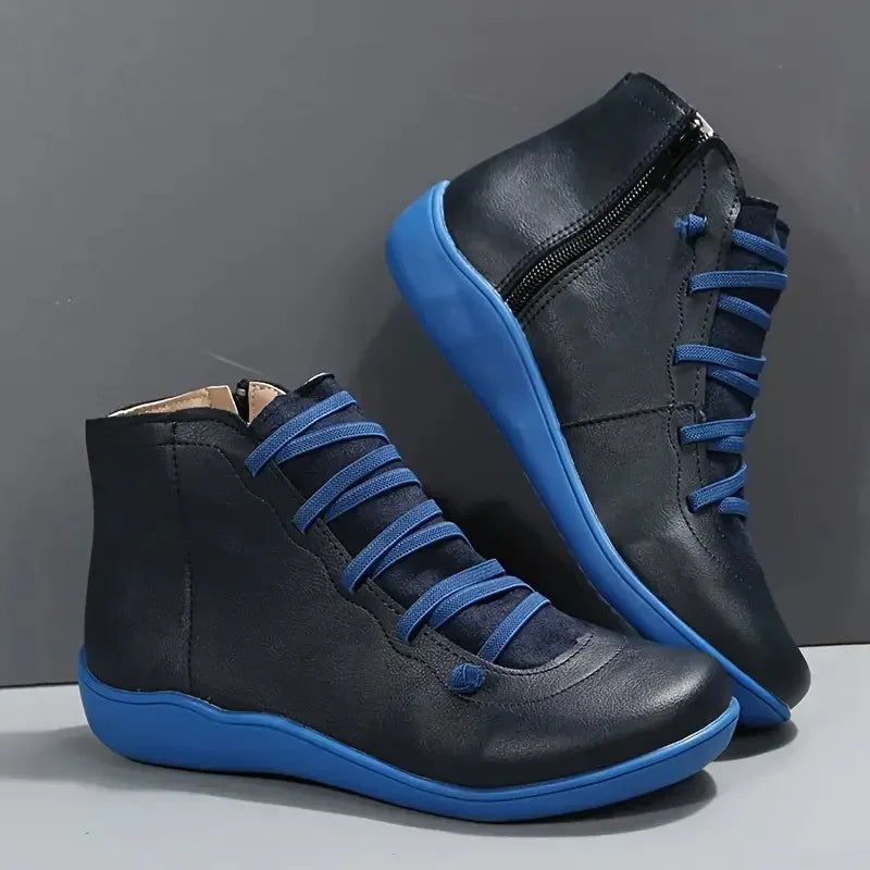 Women Boots Winter Flat Short Vintage Comfortable Snow Boots Women Comfortable Anti-slip Walking Shoes for Women Botas De Mujer