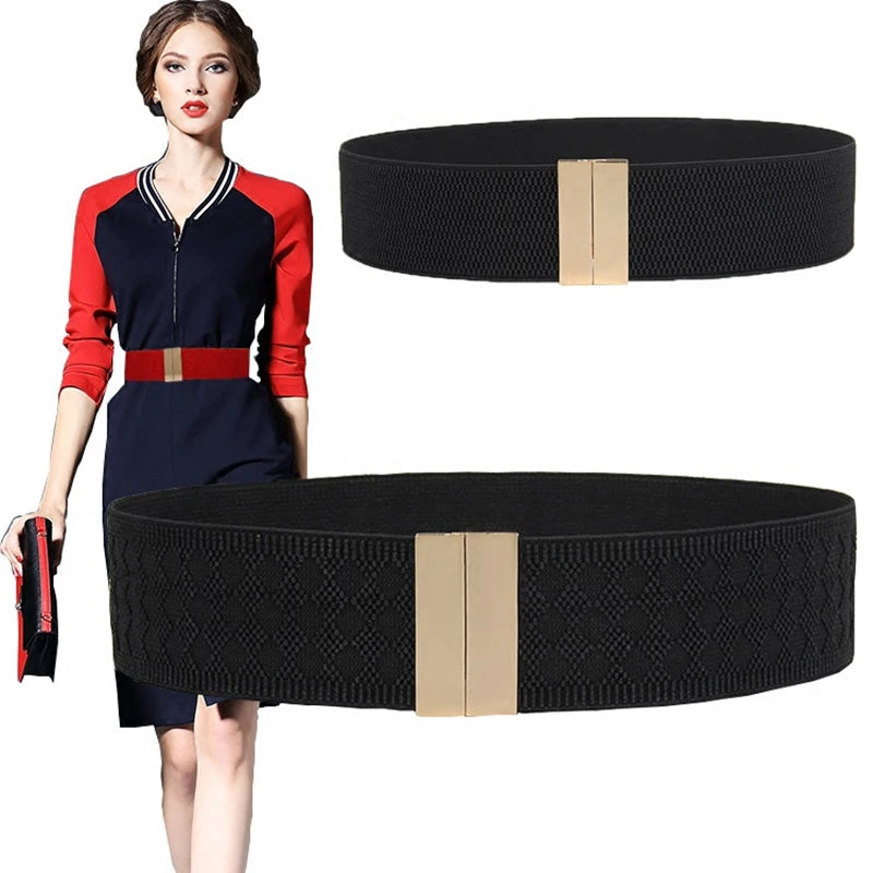 Fashion Women Elastic Band Wide Belts
