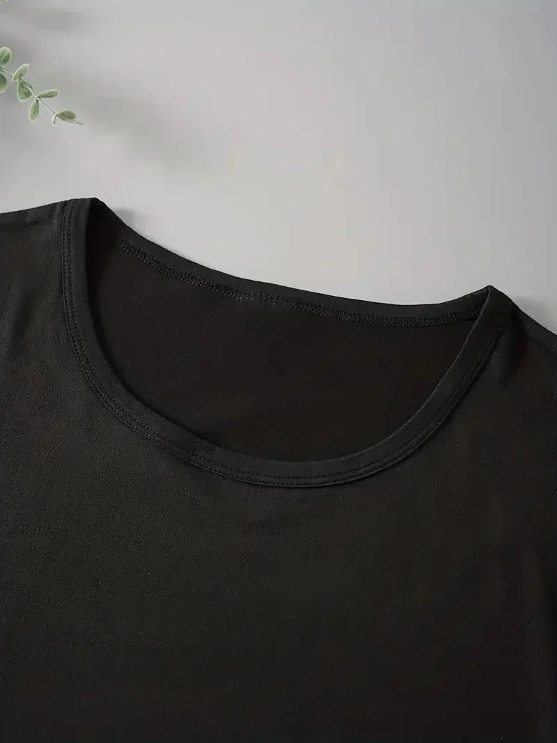 Christmas Casual T-shirt Women Plus Heart & Monster Print Short Sleeve Round Neck Top Fashion Christmas women