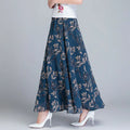 Floral Print Chiffon High Waist Boho Skirt