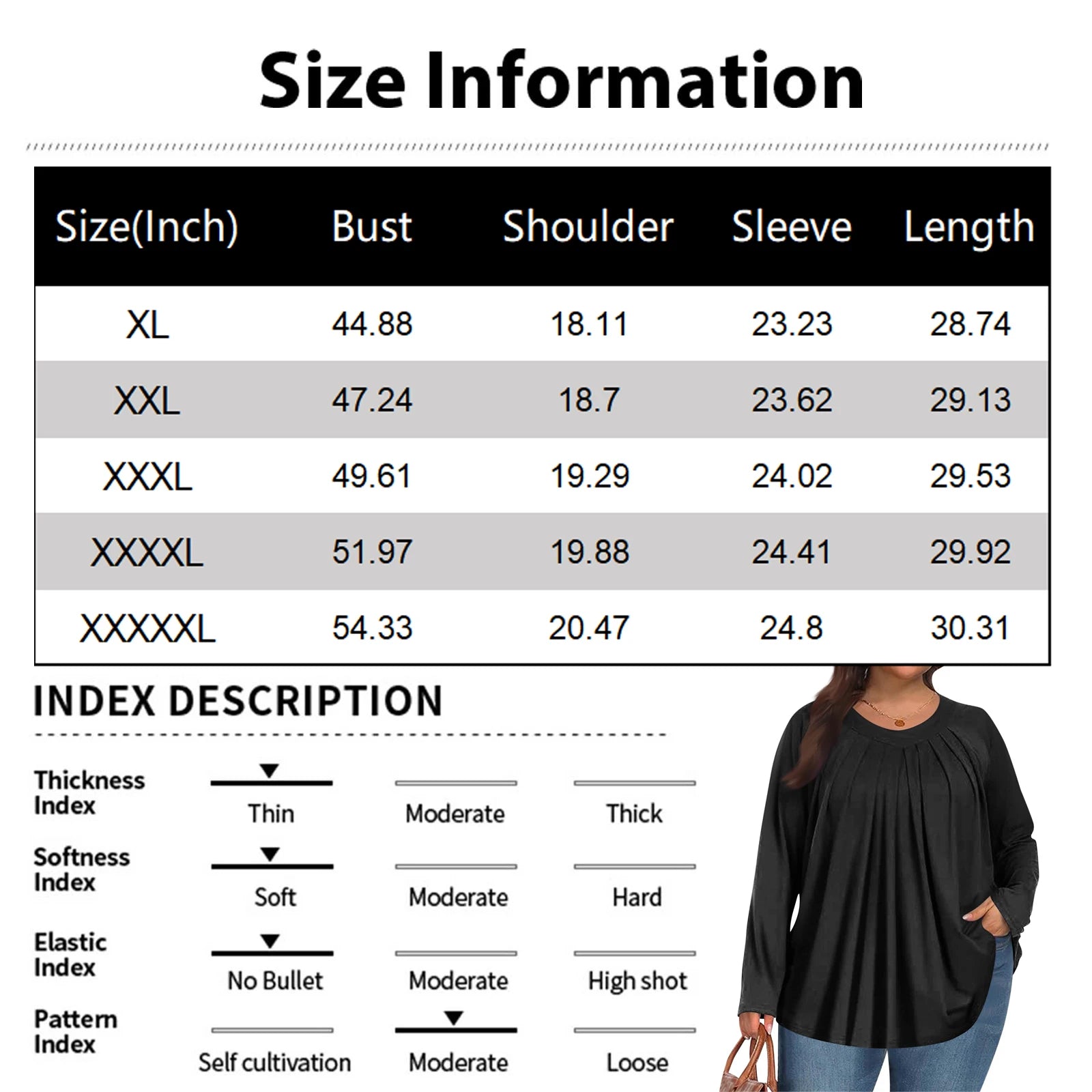 Plus Size Long Sleeve Top for Women Fashion Retro Floral Print Pleated Round Neck T-shirt Female Casual Autumn Base Shirt