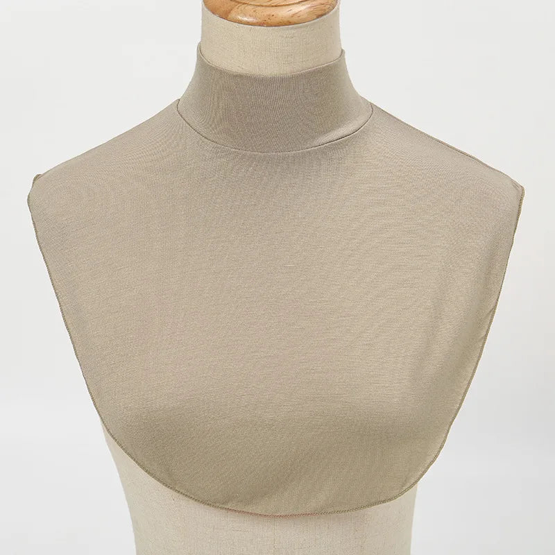 Fake Collar Women Modal Half Collar False Turtleneck High Neck Cover Detachable Neck Collar