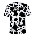 Cow Pattern T Shirt For Colorful Cartoon 3D Printed T-Shirts Summer Casual Street Loose Tops O-Neck Short Sleeve Tees