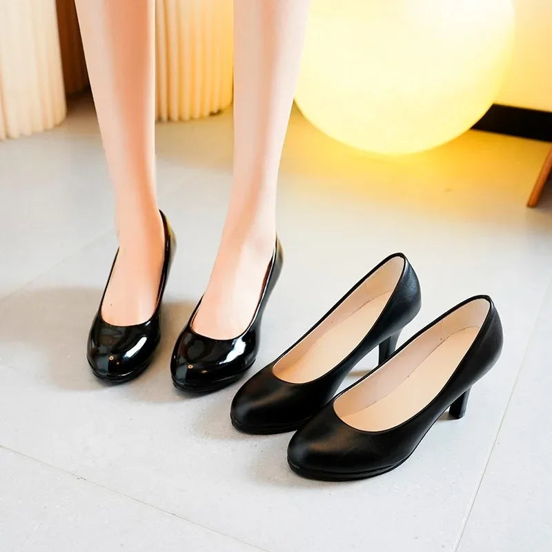 Women's New High Heels Nude Light Pumps Fashion Office Work Party Shoes Women's Wedding Shoes Solid Color High Heels for Women