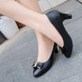 Women High Heels Low Heels Fashion Bow patent leather Professional Work Casual Shoe Woman Wedding Party Shoes Large Size 42