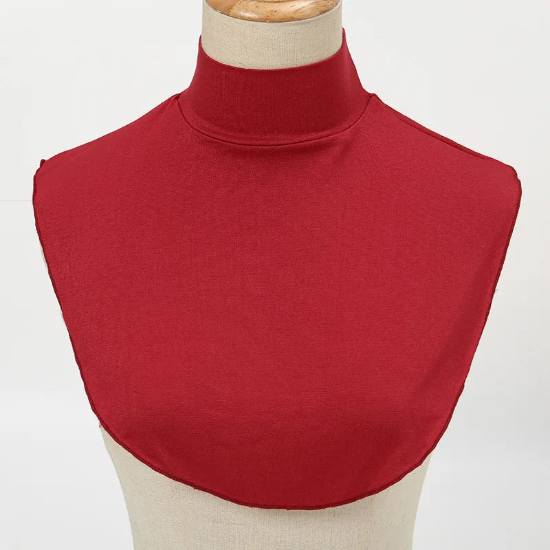 Fake Collar Women Modal Half Collar False Turtleneck High Neck Cover Detachable Neck Collar