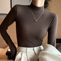 Women Turtleneck Pullover Autumn Women Slim Long Sleeve shirt Tops Female Winter