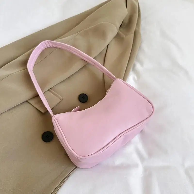 Pretty New 1 Pcs Shoulder Bag Trendy Underarm Handbag Versatile Niche Solid Color Mobile Phone Bag Girls' Shoulder Bag Handbag