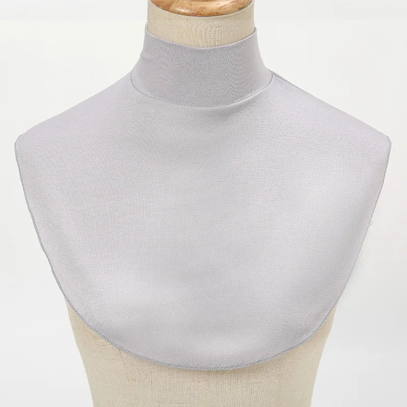 Fake Collar Women Modal Half Collar False Turtleneck High Neck Cover Detachable Neck Collar