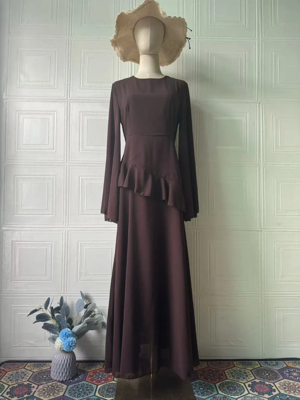 Slim Fit Full Sleeve Maxi Dress