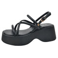 Cross Strap Platform Sandals for Women Summer 2023 Thick Bottom Gladiator Shoes Woman Casual Non-Slip Wedge Sandalias Mujer
