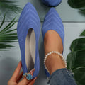 Ballerina Women Flat Shoes Comfort Non-slip Ladies Loafers Pointed Toe Flats Elegant Bowknot Women's Single Shoes Mother's Shoes