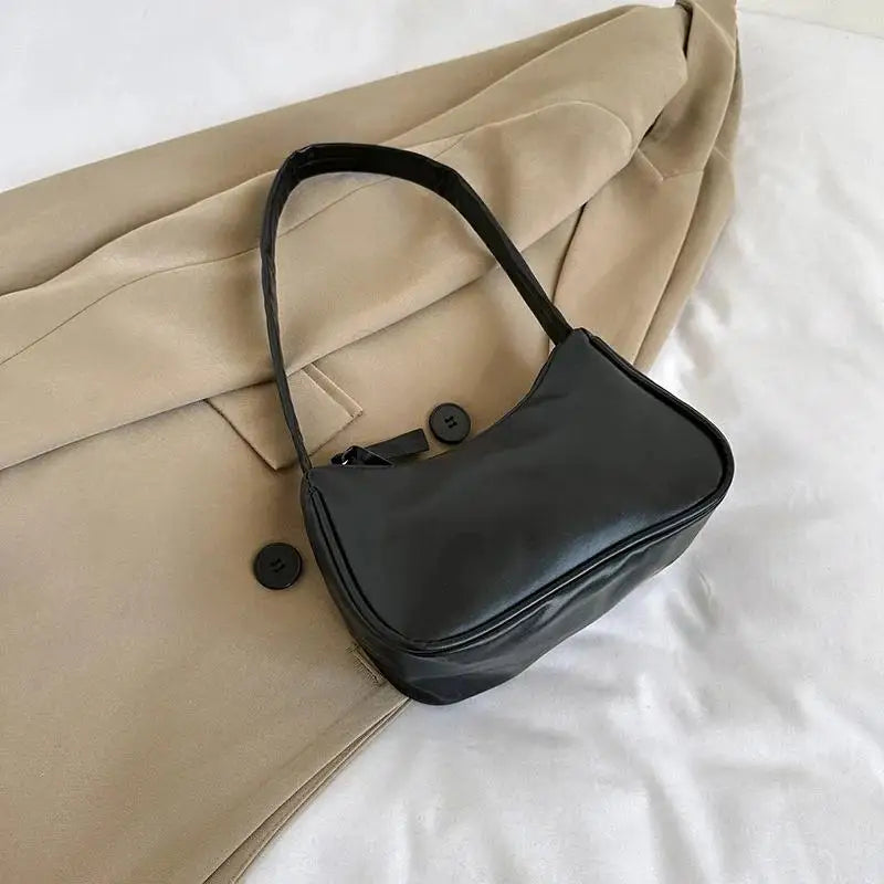 Pretty New 1 Pcs Shoulder Bag Trendy Underarm Handbag Versatile Niche Solid Color Mobile Phone Bag Girls' Shoulder Bag Handbag