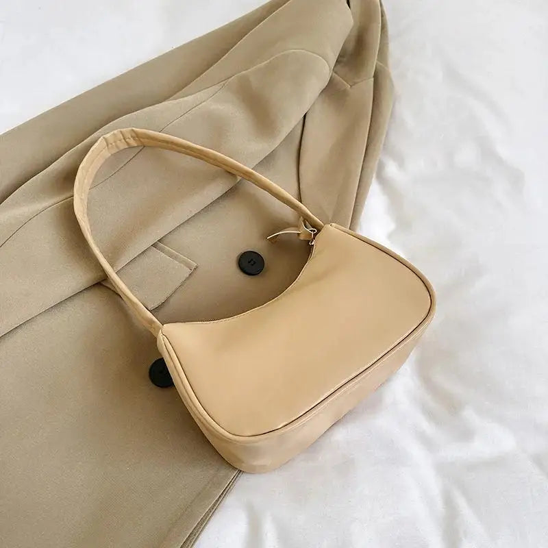 Pretty New 1 Pcs Shoulder Bag Trendy Underarm Handbag Versatile Niche Solid Color Mobile Phone Bag Girls' Shoulder Bag Handbag